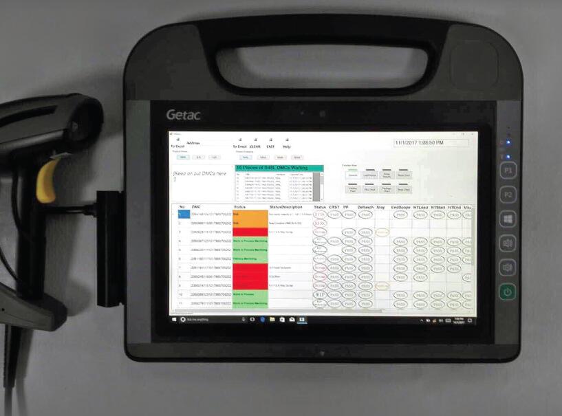 GETAC RX10平板电脑在汽车零部件品控中的应用案例